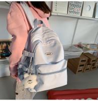 Nueva Mochila Sencilla para Estudiantes Universitarios Mochila de Color Sólido para Hombres y Mujeres - details 11