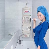Neceser de vie para Colgar, neceser con gancho, impermeable, grande, bolsa de almacenamiento de cosméticos para Vies y baño - details 3