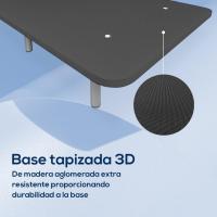Marco de Cama para Niños Reforzado 3D Resistente, Robusto, Barras de Refuerzo y 6 Patas Metálicas Roscadas de 25cm - details 8