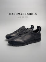 Nuevos zapatos deportivos negros de alta gama, zapatos de moda de piel de vaca, zapatos casuales de cuero para hombres - details 3