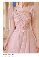 Elegante Vestido de Gala de Estilo Francés Alta Gama 2025 Perfecto para Banquetes, Cumpleaños, Bodas Moda para Mujeres - details 8