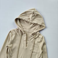 Sudadera Deportiva con Capucha Top Corto Ajustado Hilo Seco Moda de Yoga y Correr - details 9
