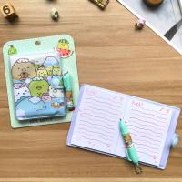San-x-Cuaderno de dibujos animados SUMIKKO GURASHI A6, cuaderno Kawaii, Bloc de notas de tapa dura, organizador de tiempo, amigo, regalo de papelería para niños - details 2