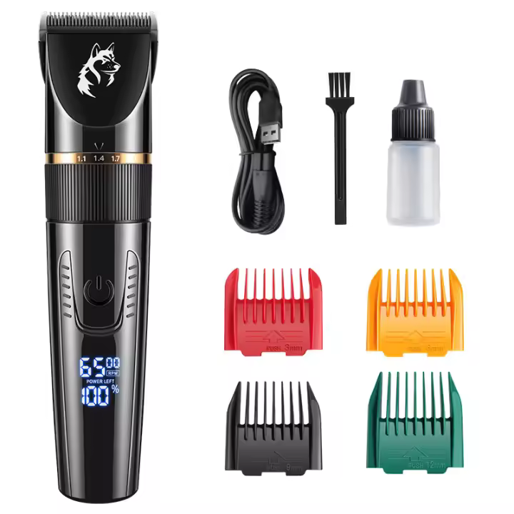 Kit de aseo para gatos, afeitadora inalámbrica para pelo enredado, cortapelos para pelo largo, cortapelos de pata de poco ruido, cortapelos silenciosos para mascotas para gatos y perros - 1