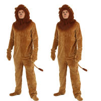 Mono de dibujos animados del Rey León para niños, mono de Cosplay Unisex, mono de animales de Leones de pelo largo, traje completo para fiesta de Carnaval de Halloween - details 3