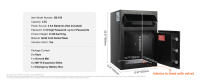SucceBuy Cub Depository Safe, caja fuerte con ranura para caída con cerradura de código electrónico y 2 llaves, para efectivo y correo, hogar, hotel, oficina - details 6