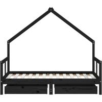 Estructura de Cama Infantil con cajones Madera de Pino 80x160cm - details 76