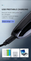 Kemei-cortadora de pelo profesional para hombres y niños, máquina de corte de barba, recargable, con pantalla LED - details 3