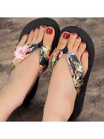 Zapatillas de moda Retro para mujer, chanclas informales de verano, Sandalias planas de playa, zapatillas planas de Punta abierta para mujer - details 5