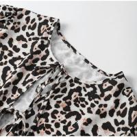 Vestido holgado de algodón con mangas abullonadas para mujer, ropa elegante de manga corta con cuello redondo, suave, verano - details 5