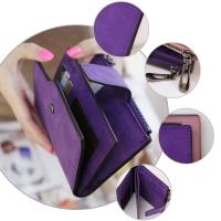 Cartera corta de cuero PU para mujer, monederos femeninos, tarjetero, monederos portátiles plegables, monedero para mujer, nuevo - details 17