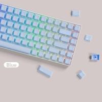 113 Keys Pink Jelly Side Engraved Crystal Two-tone Injection Molded Keycaps for 60/68/75/87/98/108 nical Keyboard - details 3
