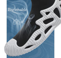 Calcetines altos de marca para hombre, zapatos deportivos antideslizantes para jóvenes a la moda, zapatos para caminar transpirables informales para exteriores, zapatillas de deporte para parejas - details 6