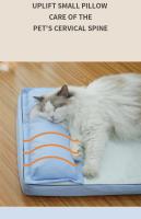 Cama refrescante de verano para perro, estera ortopédica de espuma viscoelástica con almohada, transpirable, impermeable, lavable - details 3
