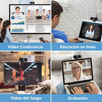 Cámara web Full HD de 1080P, Webcam de red en vivo, Clase en línea, controlador USB gratis para PC, ordenador portátil, escritorio, hogar, Youtube, vídeo con micrófono - details 8