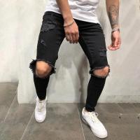 Jeans de Ajuste Delgado para Hombres Comodidad en Denim Desgastado Estilo Streetwear en Pantalones Grande y Estilo Punk Y2k - details 4