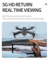 Drone E88 Pro Cámara 4K HD Wifi Fpv Plegable RC para Principiantes 2 Baterías Incluidas - details 6