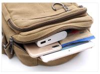Bolso de hombro de lona para hombre, bandolera de lona de estilo coreano, para viajes de ocio al aire libre, bolso de hombro portátil - details 14