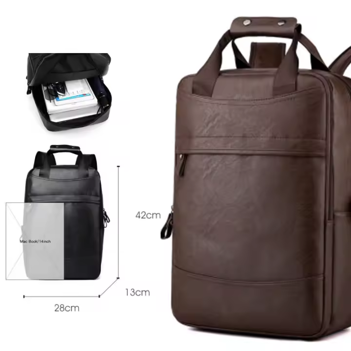 Mochila antirrobo para ordenador portátil para hombre, impermeable con carga USB morral, bolsa de viaje de negocios, nuevo diseño - 1