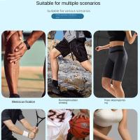 Rodillera deportiva elástica para hombre y mujer, rodillera de seguridad transpirable, Protector de pierna, correa Ajustable - details 10