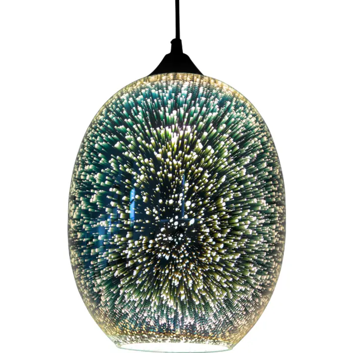 Lámpara colgante 3D de techo Luces artificiales, araña de cristal auténtico, moderna lámpara nórdica para restaurantes y café - 1