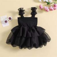 Vestido de Princesa sin Mangas para Niñas de 1 a 6 Años Vestido de Tutú de Tul Mesh con Lazo - details 5