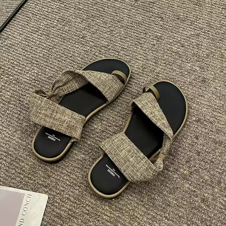 Elegantes Sandalias de Plano para Mujer Verano 2025 Diseño Atractivo y Moderno - 1