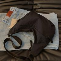 Bolso de hombro lavado de gran capacidad para mujer, bandolera de nailon informal, bolso de Dumpling de Corea de Color sólido para verano - details 8