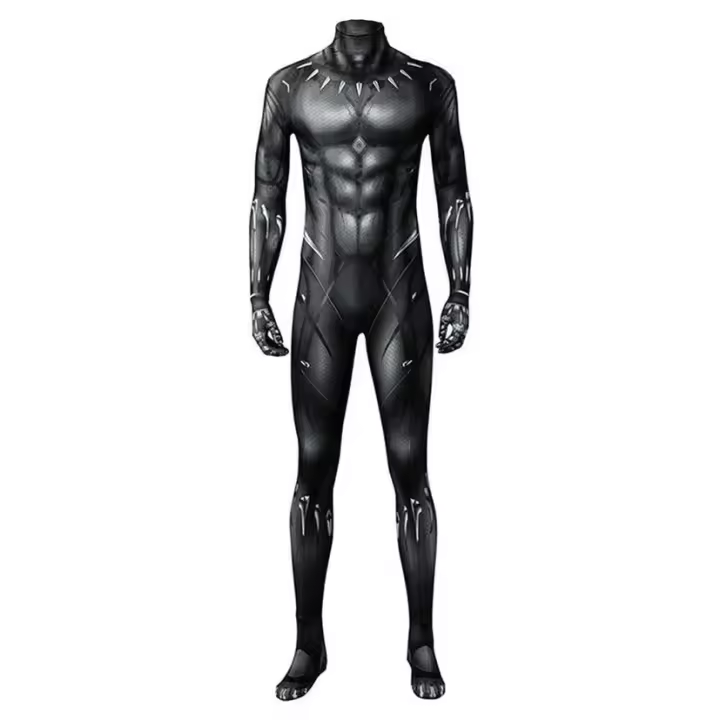 Medias de pantera negra de lycra para hombres y adultos, disfraces de juegos de rol de Halloween - 1