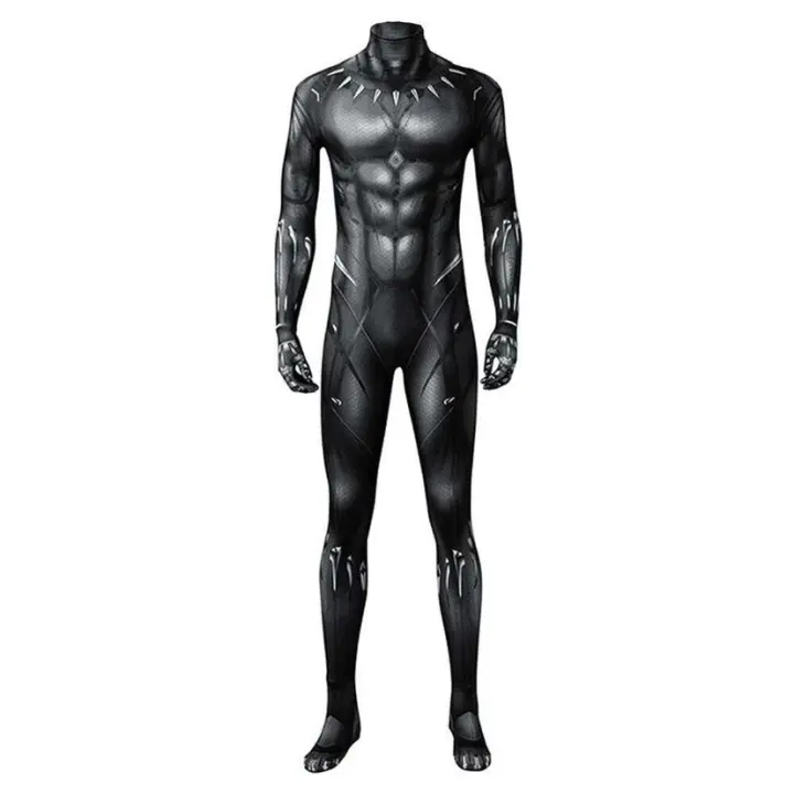 Medias de pantera negra de lycra para hombres y adultos, disfraces de juegos de rol de Halloween - 1
