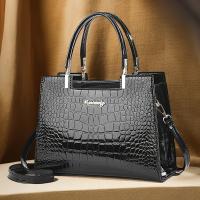 Elegante bolso de mujer con patrón de cocodrilo rosa y correa de hombro desmontable: bolso versátil para viajes, compras y uso diario, regalo perfecto para familiares y amigos - details 3