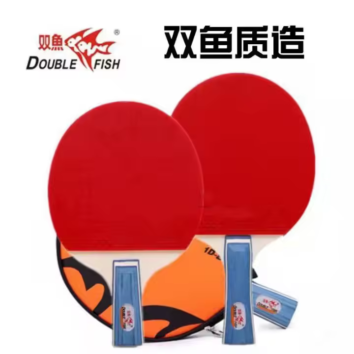 Raqueta de Ping Pong Pisces 1D-E Recta Paquete Individual con Cubierta Doble Cara Revestida - 1