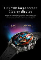 Reloj inteligente militar LIGE para hombre, Batería grande de 760mAh, linterna LED, brújula, pantalla HD de 1,8 ", frecuencia cardíaca, resistente al agua, llamada BT, reloj inteligente - details 2