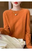 Elegante Suéter de Lana 100% Cuello Redondo, Manga Larga, Moda de Invierno para Mujeres - details 17