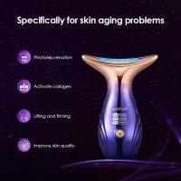 Dispositivo de masaje con terapia de luz LED, para belleza facial, cuello y cuerpo, herramienta de belleza para el cuidado de la piel con pilas, regalo perfecto - details 2