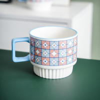 Taza de Cerámica Nórdica Estilo Ins Taza de Desayuno Creativa para Café y Agua Doméstica - details 4