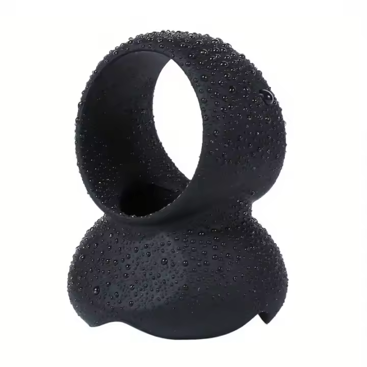 Anillo de silicona con bloqueo de pétalos líquidos para hombre, juguete sexual, Bondage, Control de huevo, anillo de tiempo, Juguetes sexuales para adultos - 1