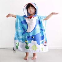 Toallas para niñas pequeñas, capa con capucha, bata de baño de playa, albornoz de microfibra suave para niños, Poncho de piscina, toalla de viñetas de animales - details 10