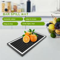 Estera de barra de goma gruesa, 12x6x0,4 pulgadas, estera de servicio de barra, esteras antideslizantes de alta resistencia para derrames de bebidas, paquete de 2 - details 7