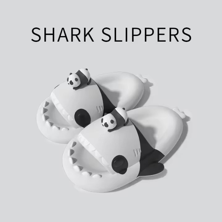 Zapatillas de melón tiburón gruesas, suela suave antideslizante, transpirables, zapatillas frescas de tiburón - 1