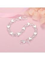 Pulsera De Corazón Clásico En Plata De Ley 925 Para Mujeres Joyería De Moda Diseños De Lujo Regalos Para Bodas Cumpleaños Y Fiestas - details 2