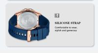 Reloj de Pulsera de Cuarzo CURREN 8437 Diseño Único Casual para Hombres Marca Leten - details 5