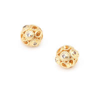 Cuentas de Espaciador de Barril de Brass Dorado de 18K Accesorios de Joyería DIY para Mujeres - details 24