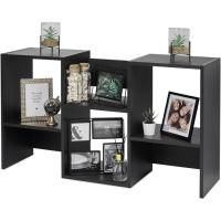 Estantería decorativa/estantes flotantes/Estantería de madera/Estantería con 4 estantes, oficina,modular, sala de estar, biblioteca - Display Shelf SRK-W3 - Marrón ceniza - details 24