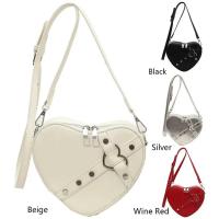 Bolso de hombro vintage Y2K con cadena pequeña para mujer, bolso en forma de corazón, bolso gótico grueso - details 21