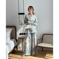 Moda Francesa de Manga Larga Camisa de Cintura Alta Pantalones de Pierna Ancha Traje de Mujer - details 9