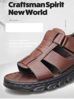 Sandalias antideslizantes suaves y cómodas para hombre, zapatos de playa de alta calidad, sandalias de Gladiador, zapatos planos informales de verano - details 5