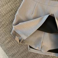 Falda corta de verano para mujer estilo irregular con lazo pantalones de mezclilla de moda - details 18