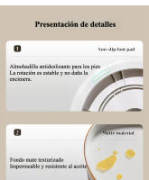 Caja de condimentos giratoria caja de condimentos de cocina caja de condimentos multifuncional en la esquina de la encimera - details 5