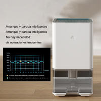 Absorción de humedad y deshumidificación,Deshumidificador de aire, tanque de agua de 1,2 L, automático, silencioso, blanco, deshumidificador de tanque de agua de gran capacidad, deshumidificador doméstico de ahorro de energía, - details 5